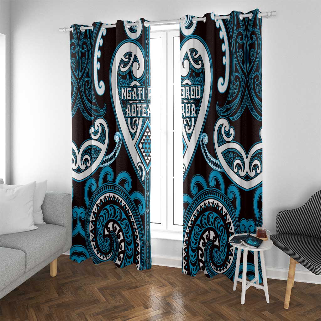 Aotearoa Ngati Porou Window Curtain Maori Tribal Pattern