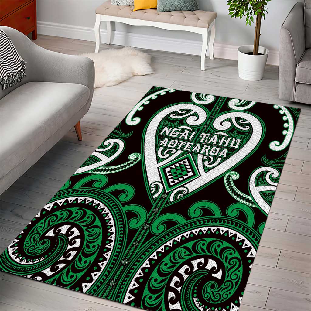 Aotearoa Ngai Tahu Area Rug Maori Tribal Pattern
