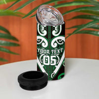 Custom Aotearoa Ngai Tahu 4 in 1 Can Cooler Tumbler Maori Tribal Pattern