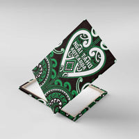 Aotearoa Ngai Tahu Canvas Wall Art Maori Tribal Pattern LT05 With Frame Green - Polynesian Pride