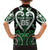 Custom Aotearoa Ngai Tahu Family Matching Off The Shoulder Long Sleeve Dress and Hawaiian Shirt Maori Tribal Pattern