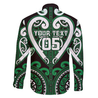 Custom Aotearoa Ngai Tahu Family Matching Off Shoulder Maxi Dress and Hawaiian Shirt Maori Tribal Pattern