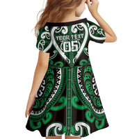 Custom Aotearoa Ngai Tahu Family Matching Off Shoulder Short Dress and Hawaiian Shirt Maori Tribal Pattern