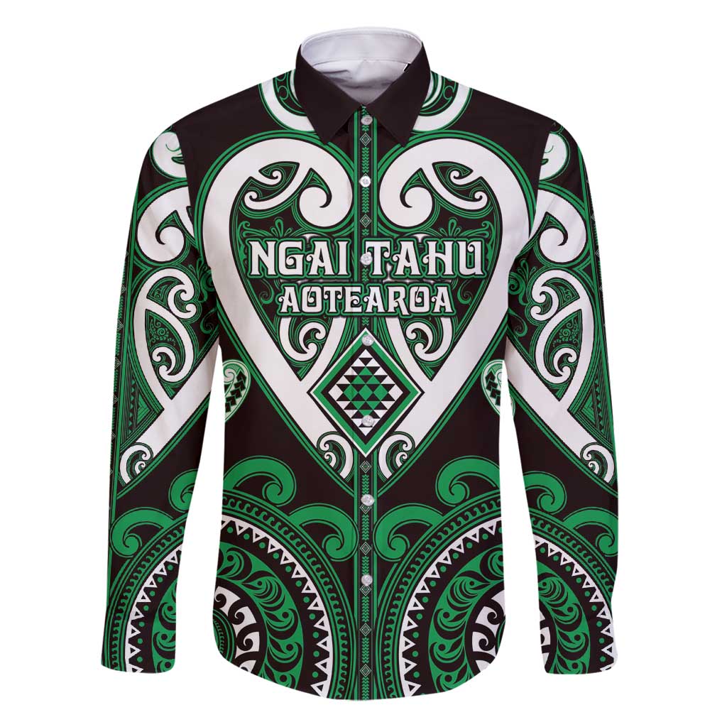 Custom Aotearoa Ngai Tahu Family Matching Off Shoulder Short Dress and Hawaiian Shirt Maori Tribal Pattern