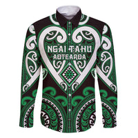 Custom Aotearoa Ngai Tahu Family Matching Off Shoulder Short Dress and Hawaiian Shirt Maori Tribal Pattern