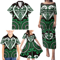 Custom Aotearoa Ngai Tahu Family Matching Puletasi and Hawaiian Shirt Maori Tribal Pattern LT05 - Polynesian Pride