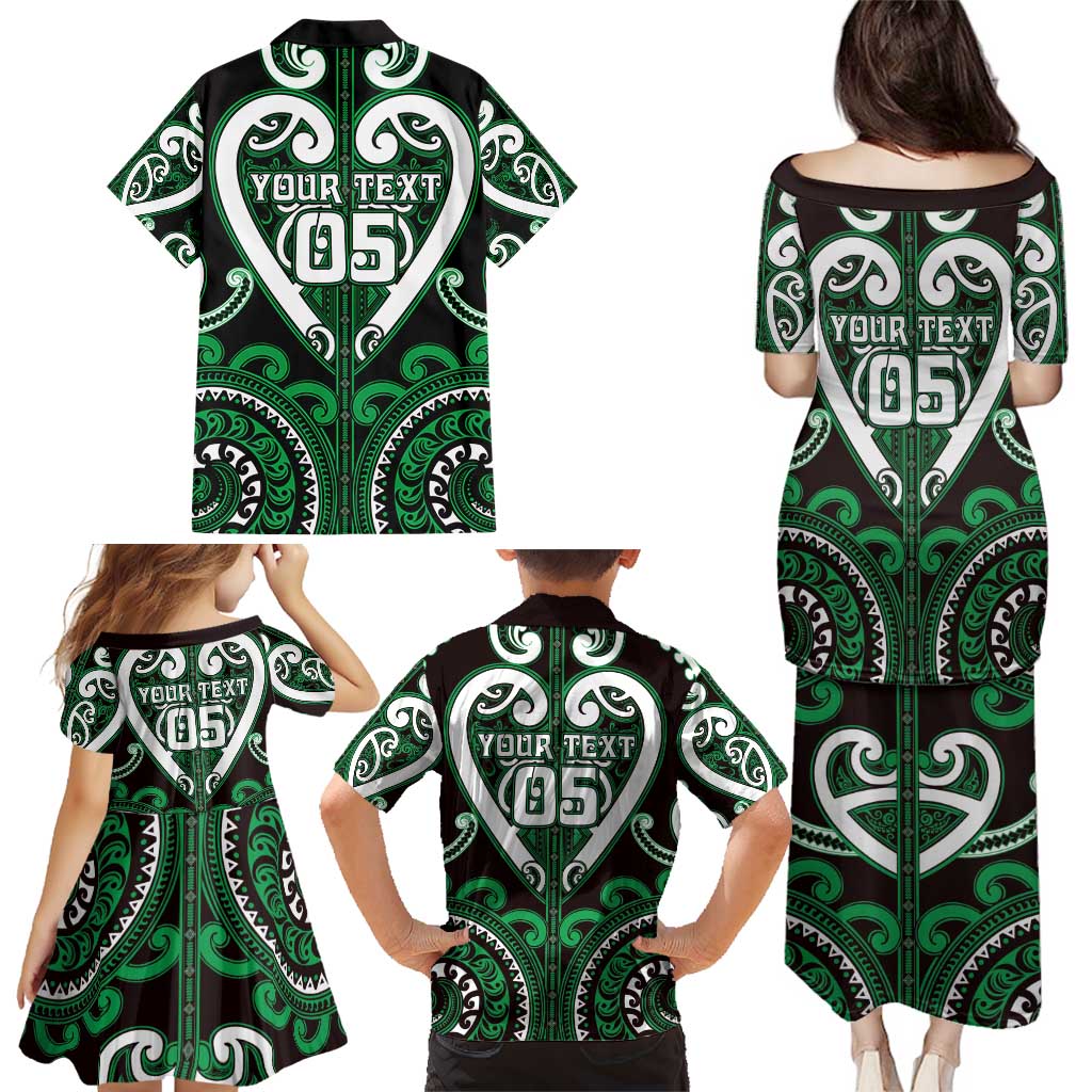 Custom Aotearoa Ngai Tahu Family Matching Puletasi and Hawaiian Shirt Maori Tribal Pattern LT05 - Polynesian Pride