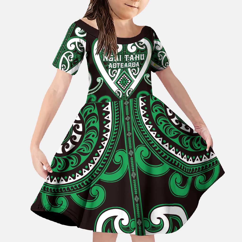 Custom Aotearoa Ngai Tahu Family Matching Summer Maxi Dress and Hawaiian Shirt Maori Tribal Pattern