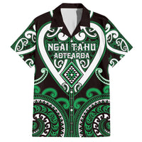 Custom Aotearoa Ngai Tahu Hawaiian Shirt Maori Tribal Pattern LT05 Green - Polynesian Pride