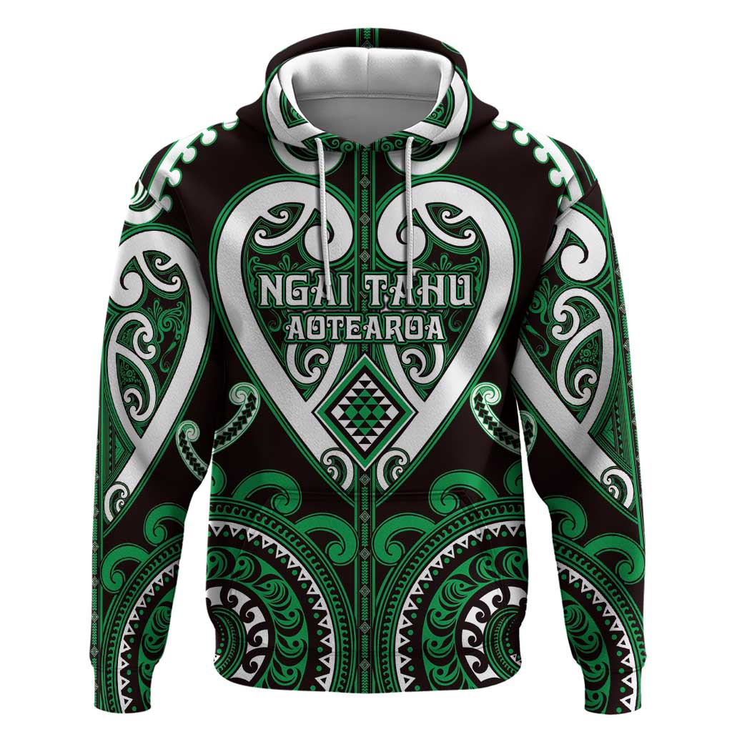 Custom Aotearoa Ngai Tahu Hoodie Maori Tribal Pattern