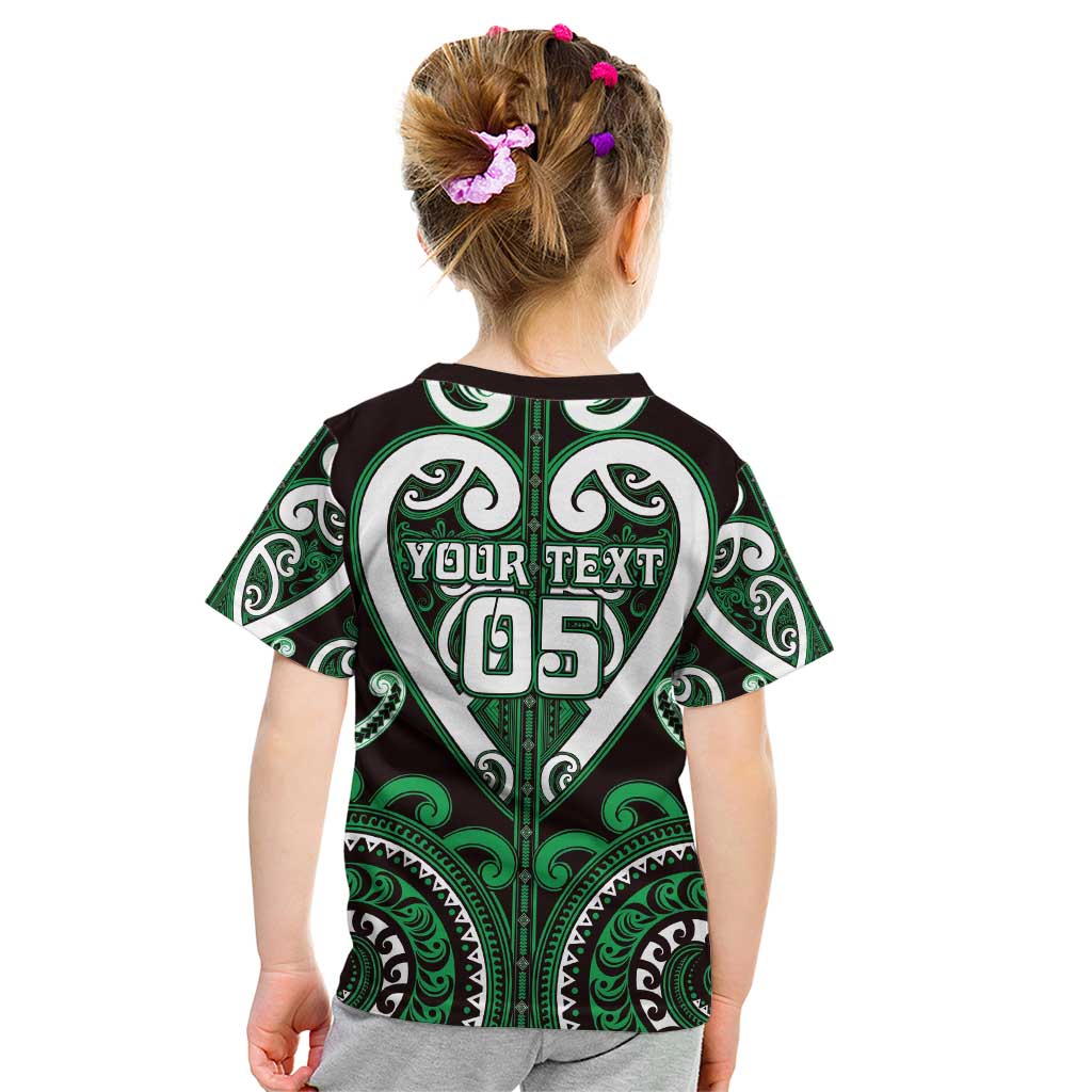 Custom Aotearoa Ngai Tahu Kid T Shirt Maori Tribal Pattern