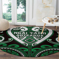 Aotearoa Ngai Tahu Round Carpet Maori Tribal Pattern