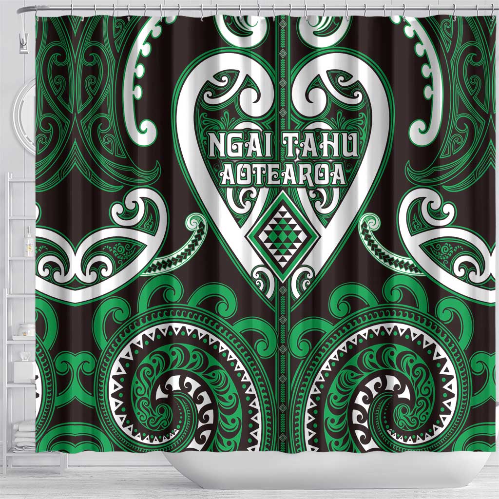 Aotearoa Ngai Tahu Shower Curtain Maori Tribal Pattern