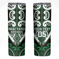 Custom Aotearoa Ngai Tahu Skinny Tumbler Maori Tribal Pattern