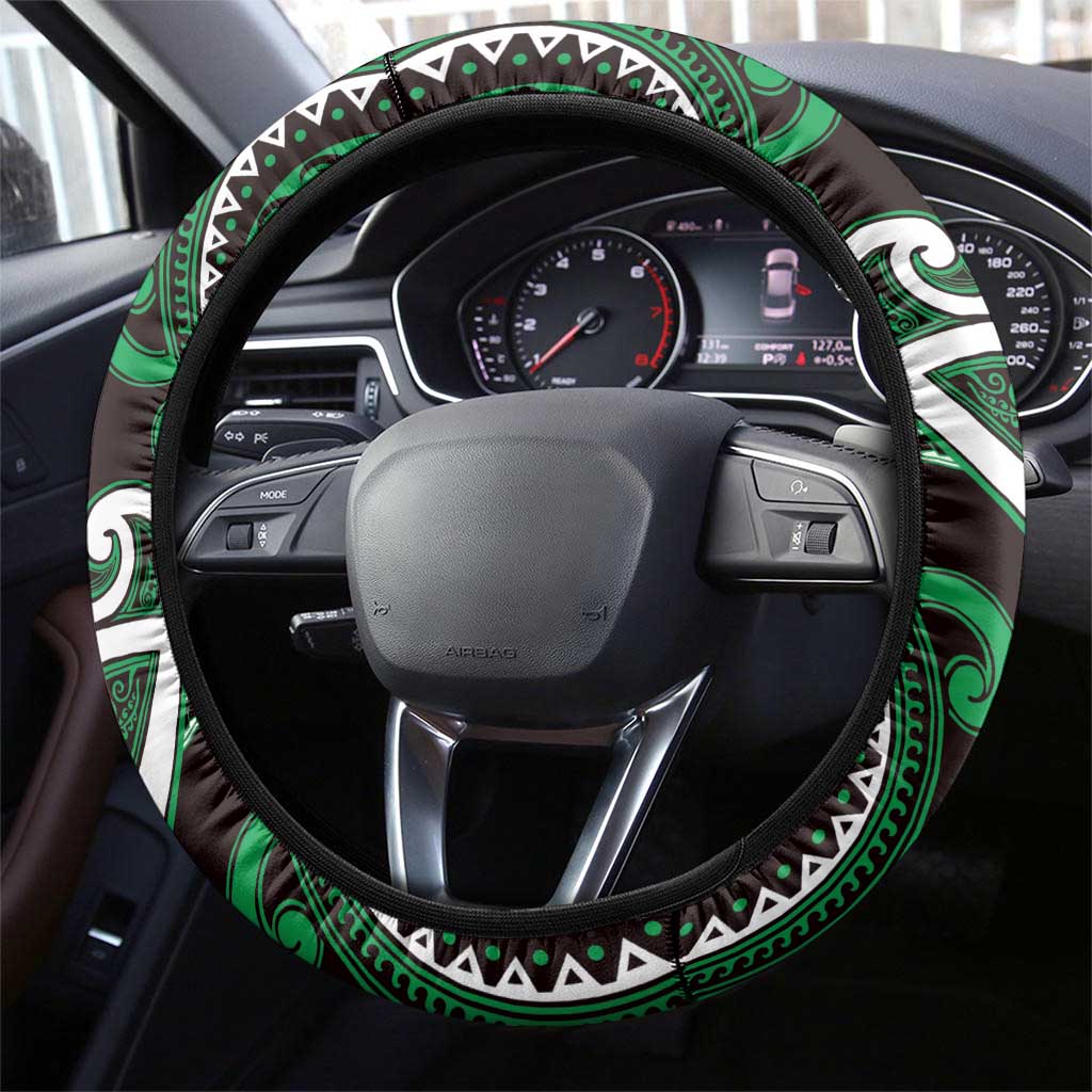 Aotearoa Ngai Tahu Steering Wheel Cover Maori Tribal Pattern LT05 - Polynesian Pride