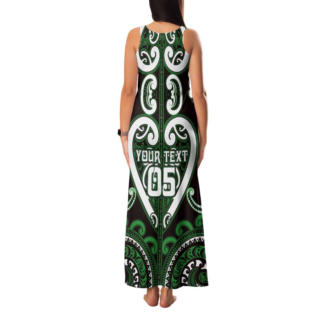 Custom Aotearoa Ngai Tahu Tank Maxi Dress Maori Tribal Pattern