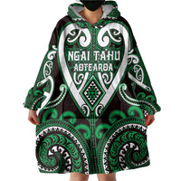 Custom Aotearoa Ngai Tahu Wearable Blanket Hoodie Maori Tribal Pattern LT05 - Polynesian Pride
