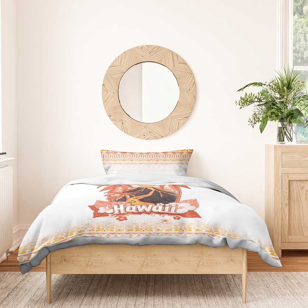Hawaiian Volcano Lava Flow Bedding Set With Hawaiian Tapa Pattern LT05 - Polynesian Pride