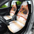 Hawaiian Volcano Lava Flow Car Seat Cover With Hawaiian Tapa Pattern