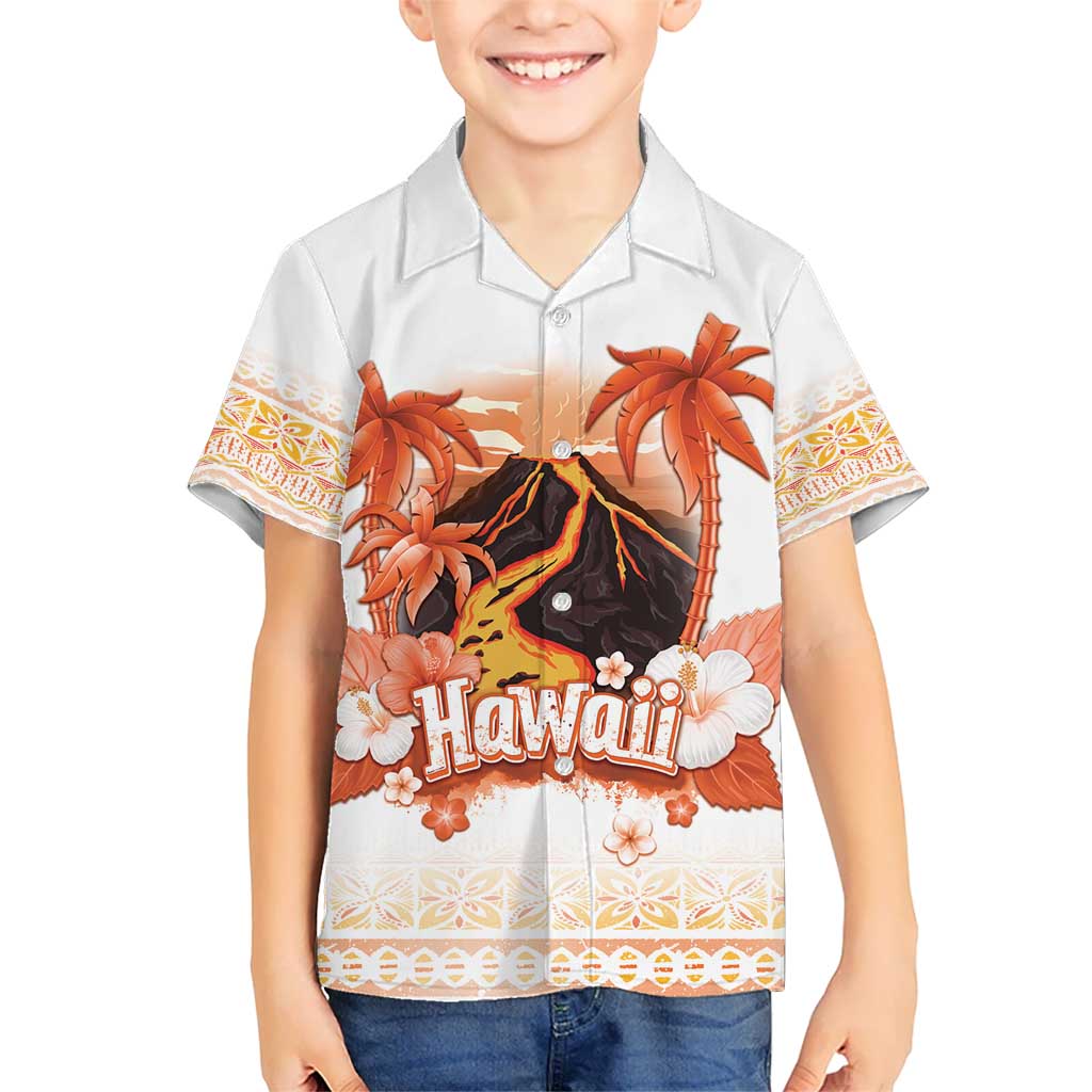 Hawaiian Volcano Lava Flow Hawaiian Shirt With Hawaiian Tapa Pattern LT05 - Polynesian Pride