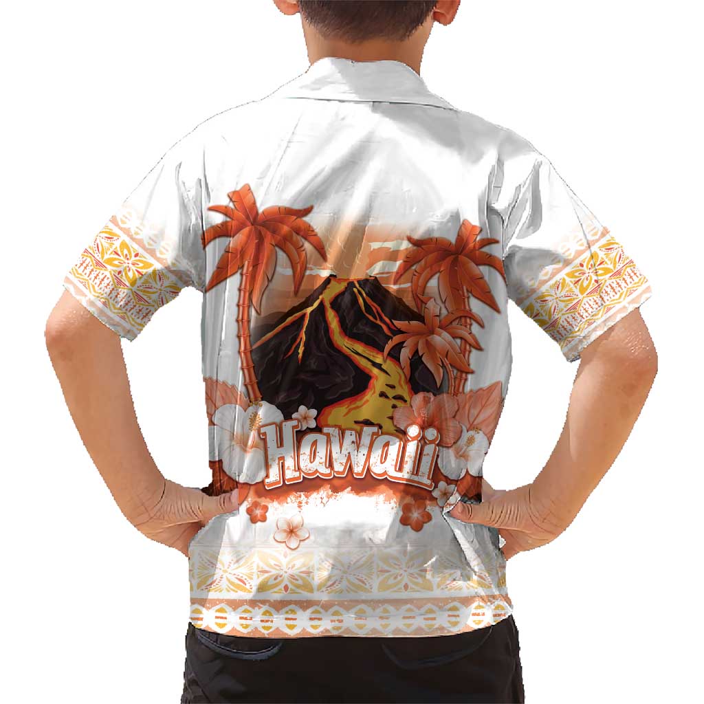 Hawaiian Volcano Lava Flow Hawaiian Shirt With Hawaiian Tapa Pattern LT05 - Polynesian Pride