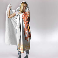 Hawaiian Volcano Lava Flow Hooded Blanket With Hawaiian Tapa Pattern LT05 - Polynesian Pride