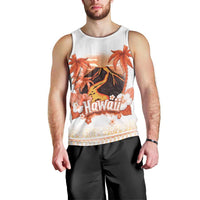 Hawaiian Volcano Lava Flow Men Tank Top With Hawaiian Tapa Pattern LT05 - Polynesian Pride