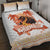 Hawaiian Volcano Lava Flow Quilt Bed Set With Hawaiian Tapa Pattern