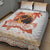 Hawaiian Volcano Lava Flow Quilt Bed Set With Hawaiian Tapa Pattern