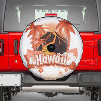 Hawaiian Volcano Lava Flow Spare Tire Cover With Hawaiian Tapa Pattern LT05 - Polynesian Pride