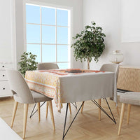 Hawaiian Volcano Lava Flow Tablecloth With Hawaiian Tapa Pattern LT05 - Polynesian Pride