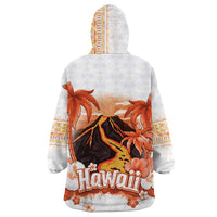 Hawaiian Volcano Lava Flow Wearable Blanket Hoodie With Hawaiian Tapa Pattern LT05 - Polynesian Pride