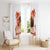 Hawaiian Volcano Lava Flow Window Curtain With Hawaiian Tapa Pattern