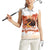 Hawaiian Volcano Lava Flow Women Sleeveless Polo Shirt With Hawaiian Tapa Pattern