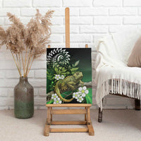 Aotearoa New Zealand Tuatara Canvas Wall Art Maori Koru Art LT05 - Polynesian Pride