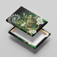 Aotearoa New Zealand Tuatara Canvas Wall Art Maori Koru Art LT05 - Polynesian Pride