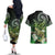 Aotearoa New Zealand Tuatara Couples Matching Off The Shoulder Long Sleeve Dress and Hawaiian Shirt Maori Koru Art