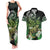 Aotearoa New Zealand Tuatara Couples Matching Tank Maxi Dress and Hawaiian Shirt Maori Koru Art