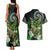 Aotearoa New Zealand Tuatara Couples Matching Tank Maxi Dress and Hawaiian Shirt Maori Koru Art