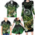 Aotearoa New Zealand Tuatara Family Matching Long Sleeve Bodycon Dress and Hawaiian Shirt Maori Koru Art