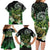 Aotearoa New Zealand Tuatara Family Matching Long Sleeve Bodycon Dress and Hawaiian Shirt Maori Koru Art