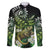 Aotearoa New Zealand Tuatara Family Matching Long Sleeve Bodycon Dress and Hawaiian Shirt Maori Koru Art