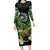 Aotearoa New Zealand Tuatara Family Matching Long Sleeve Bodycon Dress and Hawaiian Shirt Maori Koru Art