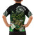 Aotearoa New Zealand Tuatara Family Matching Off Shoulder Short Dress and Hawaiian Shirt Maori Koru Art