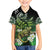 Aotearoa New Zealand Tuatara Family Matching Off Shoulder Short Dress and Hawaiian Shirt Maori Koru Art