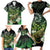 Aotearoa New Zealand Tuatara Family Matching Short Sleeve Bodycon Dress and Hawaiian Shirt Maori Koru Art