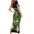 Aotearoa New Zealand Tuatara Family Matching Short Sleeve Bodycon Dress and Hawaiian Shirt Maori Koru Art