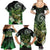 Aotearoa New Zealand Tuatara Family Matching Summer Maxi Dress and Hawaiian Shirt Maori Koru Art