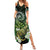 Aotearoa New Zealand Tuatara Family Matching Summer Maxi Dress and Hawaiian Shirt Maori Koru Art