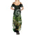 Aotearoa New Zealand Tuatara Family Matching Summer Maxi Dress and Hawaiian Shirt Maori Koru Art